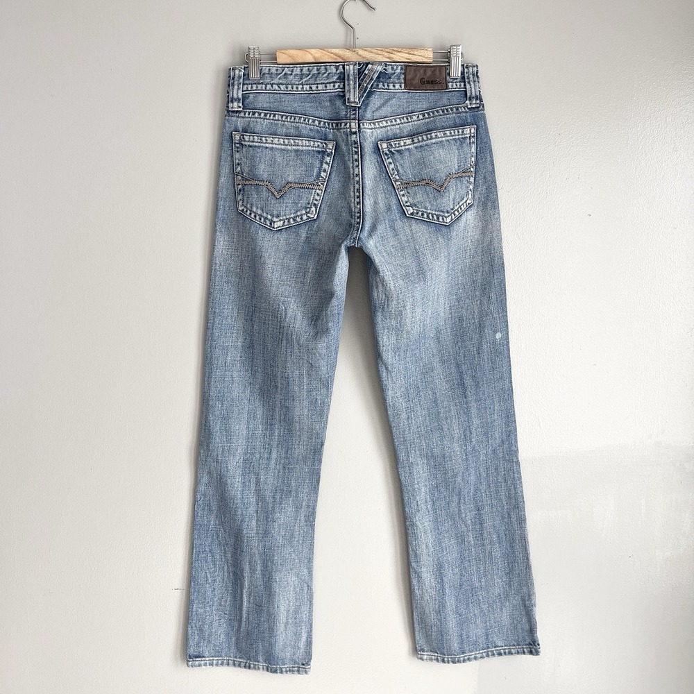 Guess Jeans Rowland Relaxed Straight Men's Low Rise Jeans Measures 30x29 **Note‎